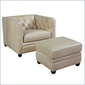 Hooker Furniture Seven Seas Chair and Ottoman in Marilyn Memories