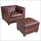 Hooker Furniture Seven Seas Chair and Ottoman in Etosha Onkoshi