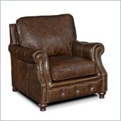 Hooker Furniture Seven Seas Stationary Chair in Old Saddle Cocoa