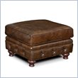 ADD TO YOUR SET: Hooker Furniture Seven Seas Ottoman in Old Saddle Cocoa