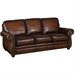 Hooker Furniture Seven Seas Leather Sofa in Sedona Chateau