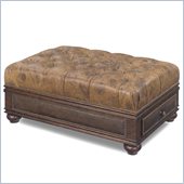 Hooker Furniture Seven Seas Drawer Ottoman in Spice Island Map