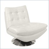Hooker Furniture Seven Seas Modern Swivel Chair in Coastal White