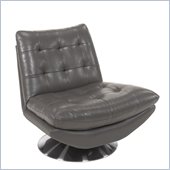 Hooker Furniture Seven Seas Modern Swivel Chair in Coastal Grey