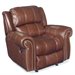Hooker Furniture Seven Seas Leather Glider Recliner Chair in Cognac