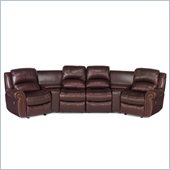 Hooker Furniture Seven Seas 6-Piece Home Theater Group in Burgundy