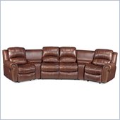 Hooker Furniture Seven Seas 6-Piece Home Theater Group in Cognac