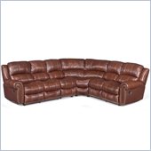 Hooker Furniture Seven Seas 4 Piece Sectional in Cognac