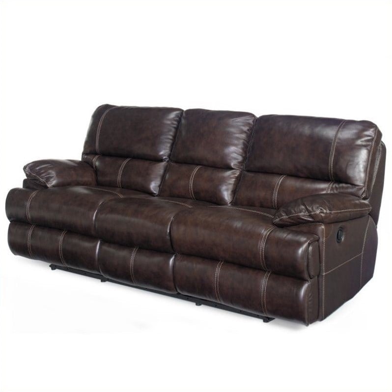 Hooker Furniture Seven Seas Reclining Sofa in Espresso