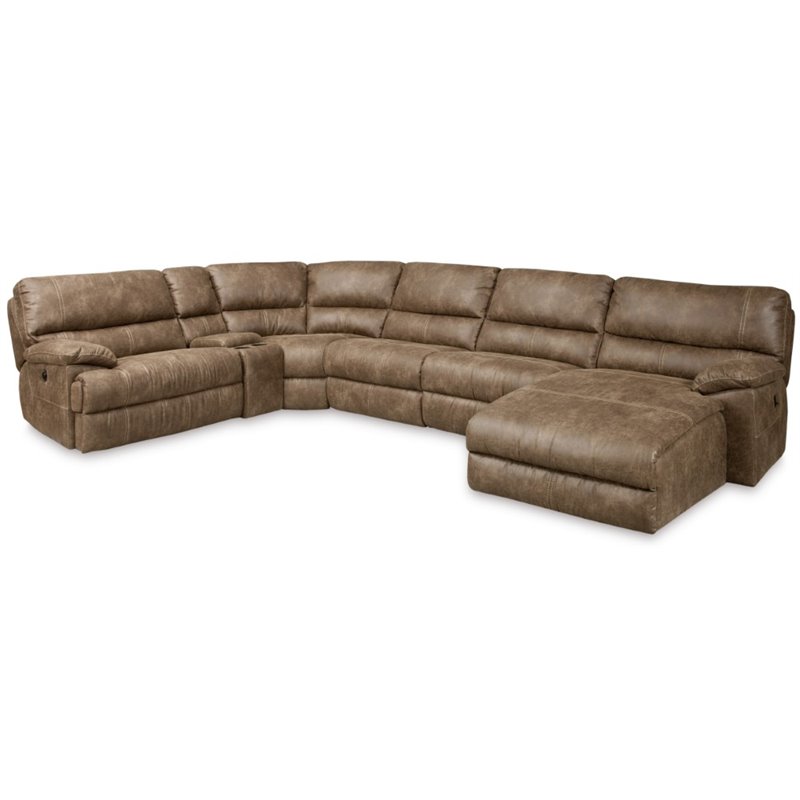 Hooker Furniture 6 Pc Right Chaise Power Sectional in Haven