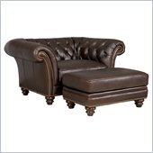 Hooker Furniture Seven Seas Chair with Ottoman in Etosha Halali