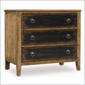 Hooker Furniture Sanctuary 3 Drawer Nightstand in Drift and Ebony