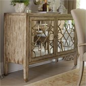 Hooker Furniture Sanctuary Two-Door Mirrored Console in Surf-Visage