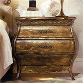 Hooker Furniture Sanctuary Small Bombe Nightstand in Bling