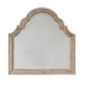 Hooker Furniture Sanctuary Shaped Landscape Mirror in Pearl Essence