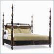 ADD TO YOUR SET: Hooker Furniture Sanctuary Poster Bed in Ebony with Fabric