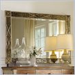 ADD TO YOUR SET: Hooker Furniture Sanctuary Landscape Mirror with X Motif in Dune