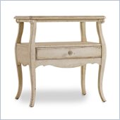 Hooker Furniture Primrose Hill One-Drawer Cabriole Night Table in Trellis White