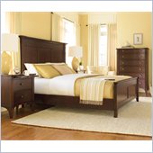 Hooker Furniture Abbott Place 6 Piece Bedroom Set in Warm Cherry