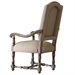 Hooker Furniture Sorella Upholstered Arm Dining Chair in Warm Brown