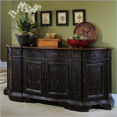 Hooker Furniture Black Serpentine Credenza 