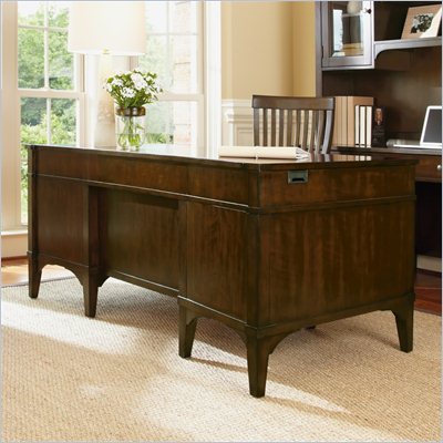 Hooker Furniture Abbott Place 66 Inch Wide Executive Desk in Cherry