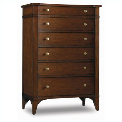 Hooker Furniture Abbott Place Six-Drawer Chest in Warm Cherry Finish