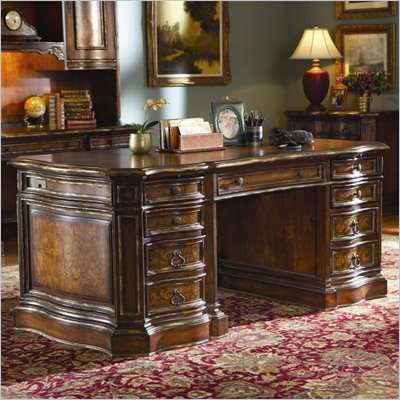 Hooker Furniture Beladora Executive Desk in Caramel Finish