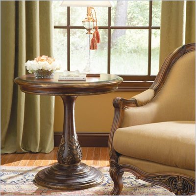 Hooker Furniture Beladora Round Accent Table in Caramel Finish
