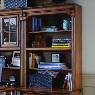 Hooker Furniture Brookhaven 32" Open Hutch in Distressed Clear Cherry