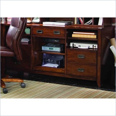 Hooker Furniture Danforth Open Credenza in Rich Medium Brown