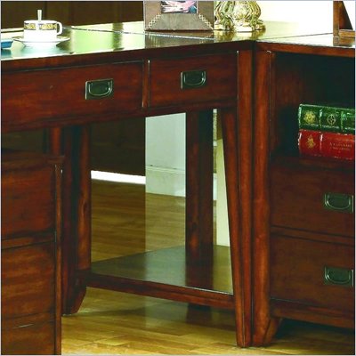 Hooker Furniture Danforth Corner Unit in Rich Mediium Brown