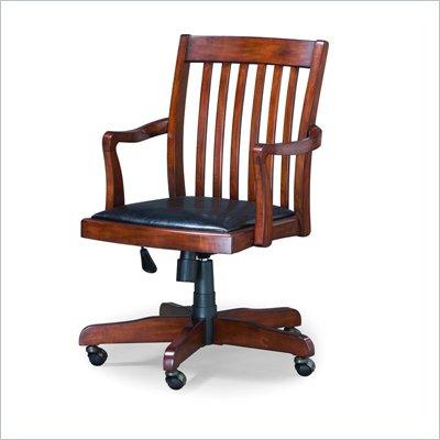 Hooker Furniture Danforth Desk Chair in Rich Medium Brown