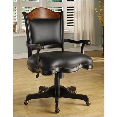 Hooker Furniture Preston Ridge Swivel Chair in Cherry/Mahogany Finish