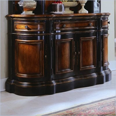 Hooker Furniture Preston Ridge Shaped Buffet in Cherry/Mahogany Finish