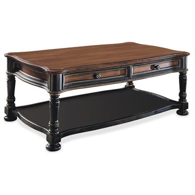 Hooker Furniture Preston Ridge Rectangular Wood Top Cocktail Table