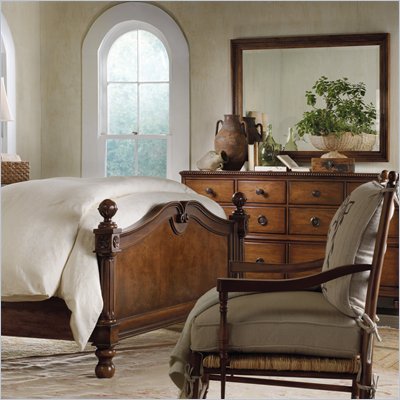 Hooker Furniture Primrose Hill Landscape Mirror in Villa Brown