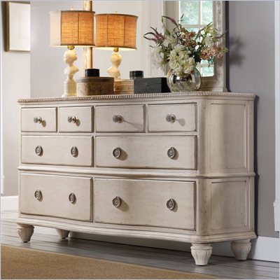 Hooker Furniture Primrose Hill Eight-Drawer Dresser in Trellis White