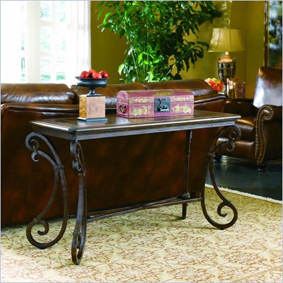 Hooker Furniture San Rafael Rectangular Stone Top Sofa Table