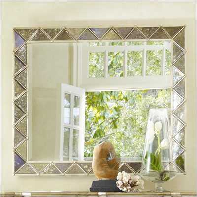 Hooker Furniture Sanctuary Landscape Mirror with Diamond Motif in Gold