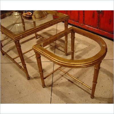 Hooker Furniture Seven Seas Bunching Side Table in Gold Leaf Finish