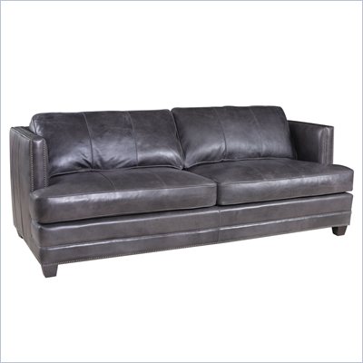 Hooker Furniture Seven Seas Stationary Sofa in Zorro Carbon