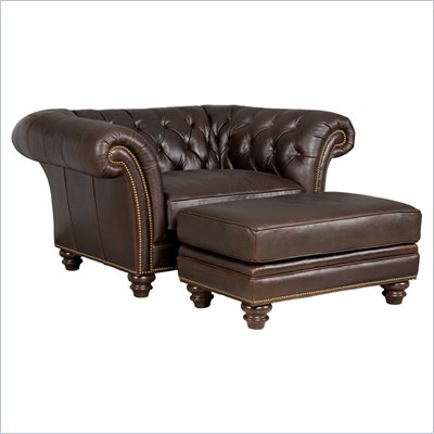Hooker Furniture Seven Seas Chair with Ottoman in Etosha Halali