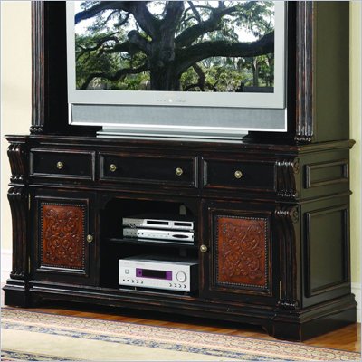 Hooker Furniture Telluride 71" Entertainment Console w/ Leather Panels
