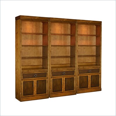 Hooker Furniture Trilogy Wall Bookcase with Door and Drawer