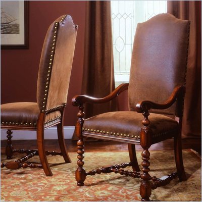 Hooker Furniture Waverly Place Upholstered Arm Chair in Cherry 
