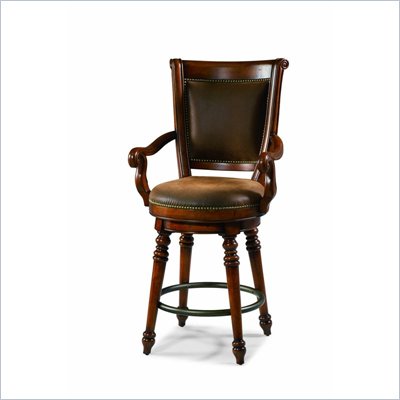 Hooker Furniture Waverly Place Swivel Counter Stool in Cherry