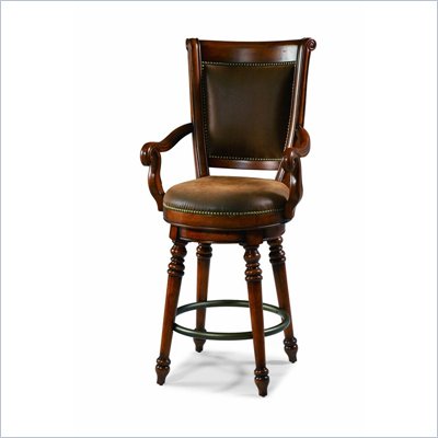 Hooker Furniture Waverly Place Swivel Bar Stool in Cherry