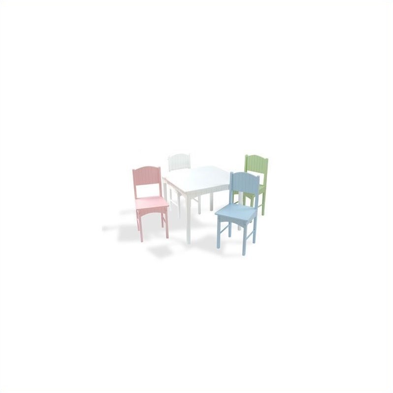 KidKraft Nantucket Table & Pastel Chair Set Kid's