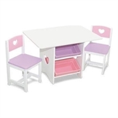 KidKraft Heart Table and 2 Chair Set